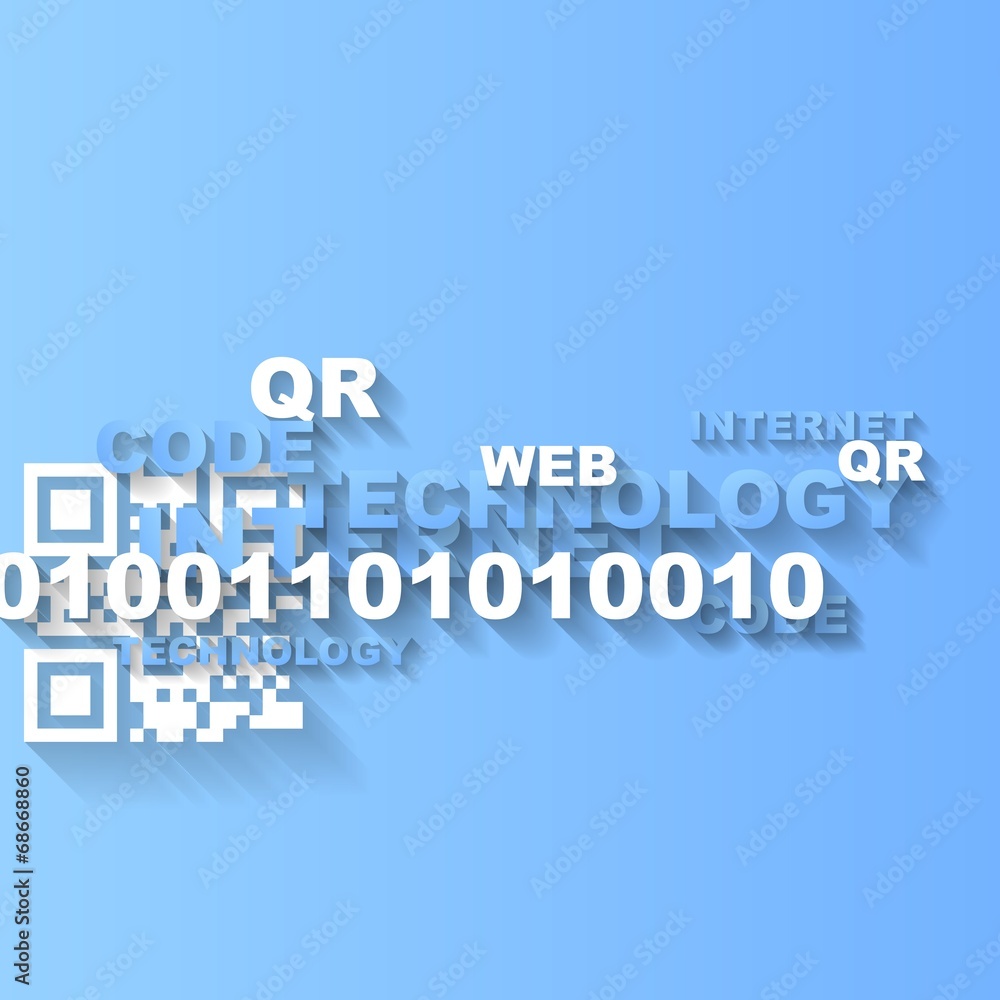 Abstract background with tech words Abstract background with tech words