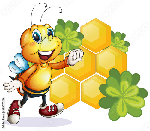 A smiling bee