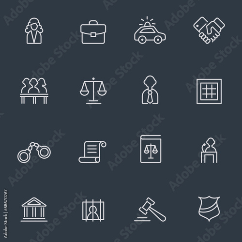 Law icons