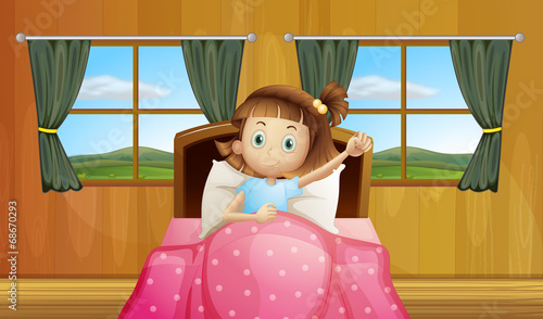 Girl in bed