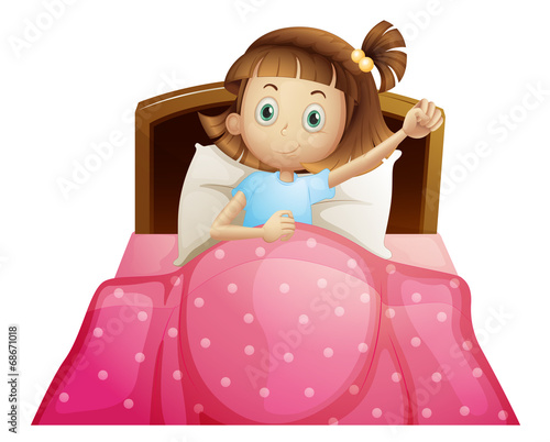 Girl in bed