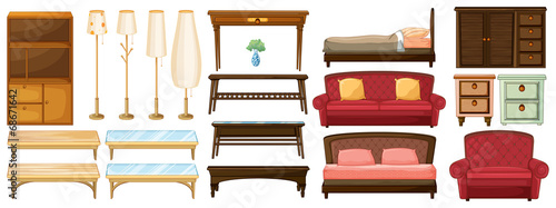 Different furnitures