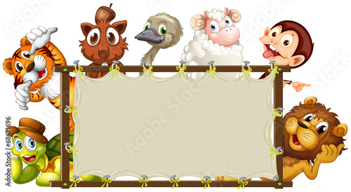 Mixed animals banner