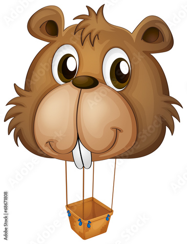A big brown beaver balloon