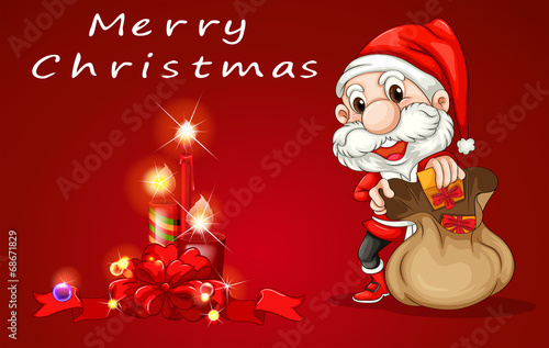 A christmas card template