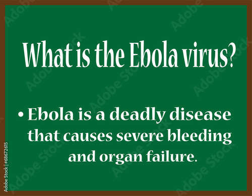 Informative message regarding the Ebola virus