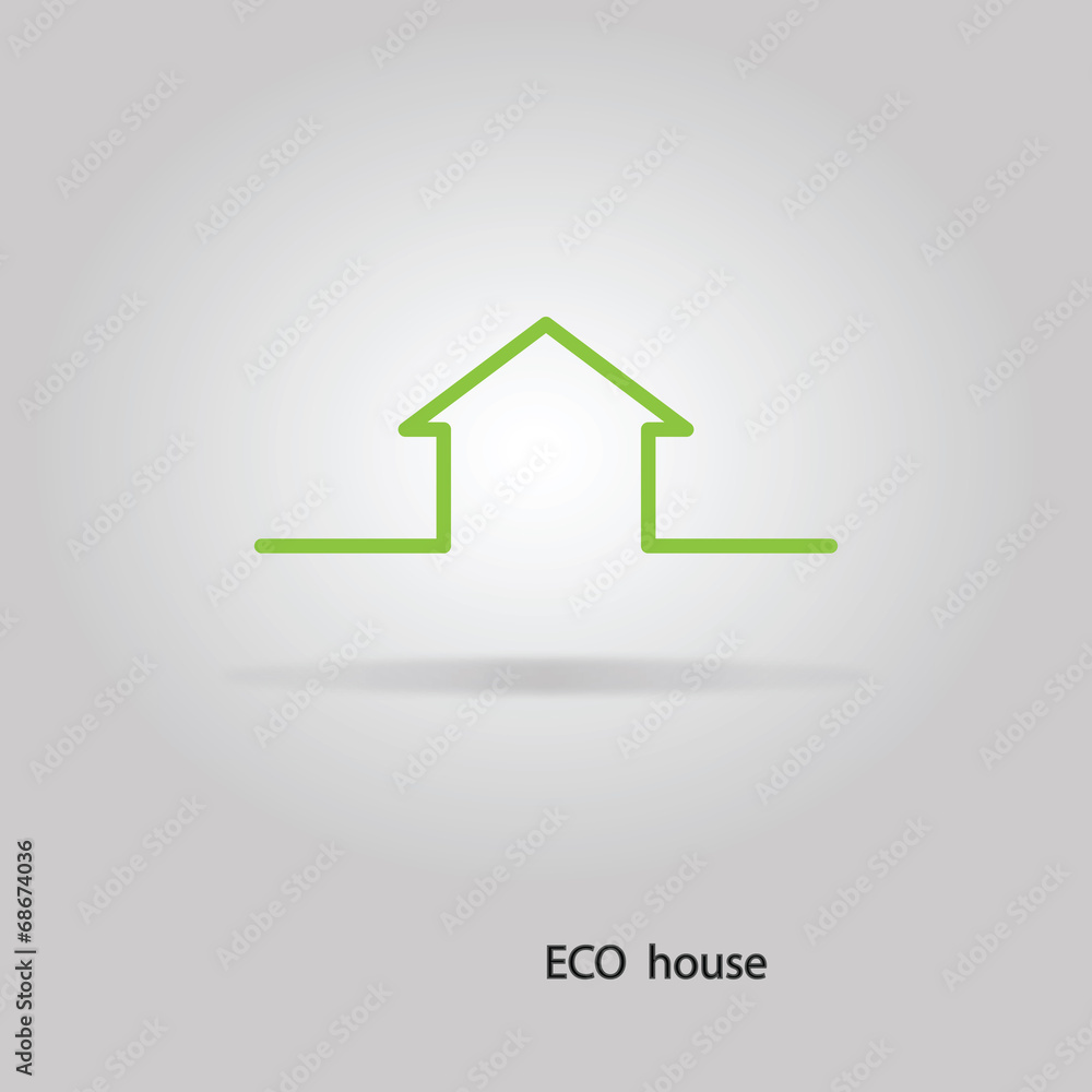 Vector eco house. Abstract. Vector eco house. Abstract.