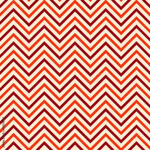 Muster Zickzack orange rot