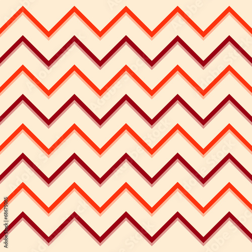 Zickzackmuster orange rot