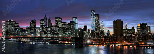 New York City at night #68675663