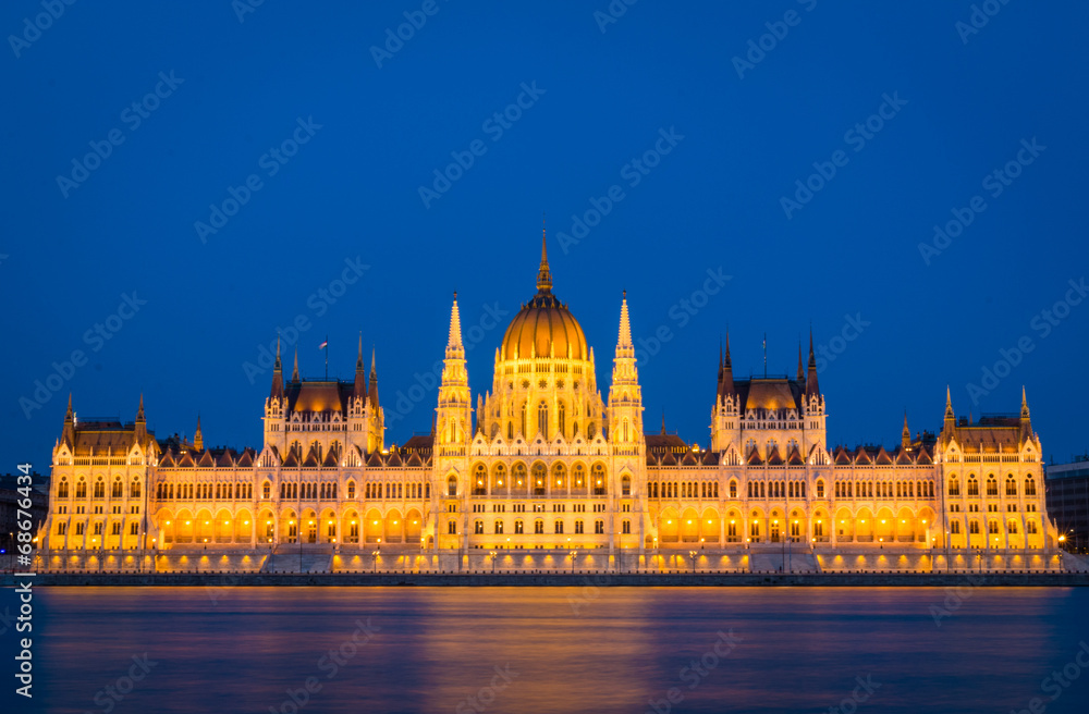 Hungarian Parliament Building in Budapest