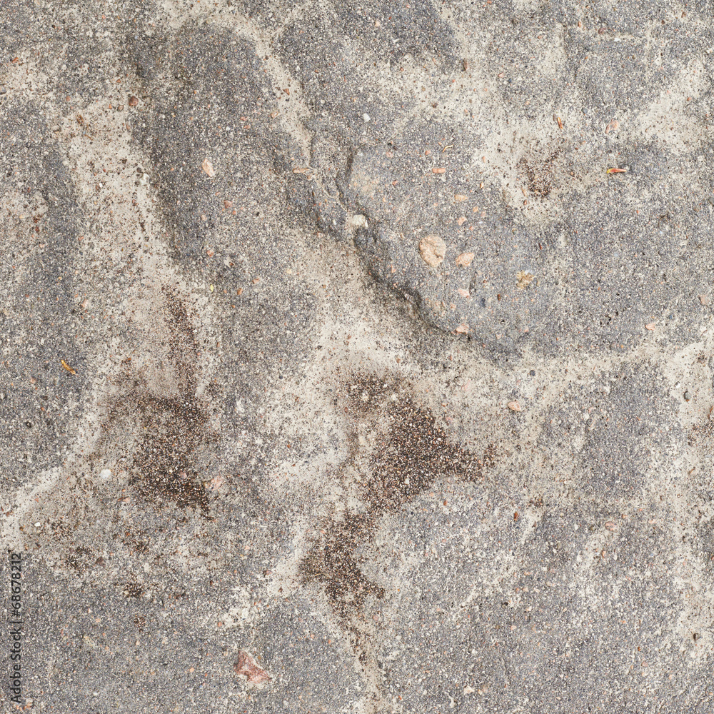 Fragment of an old asphalt texture