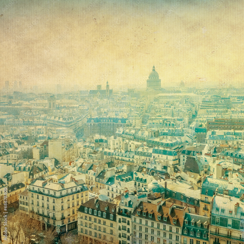 Fototapeta premium old fashioned paris france