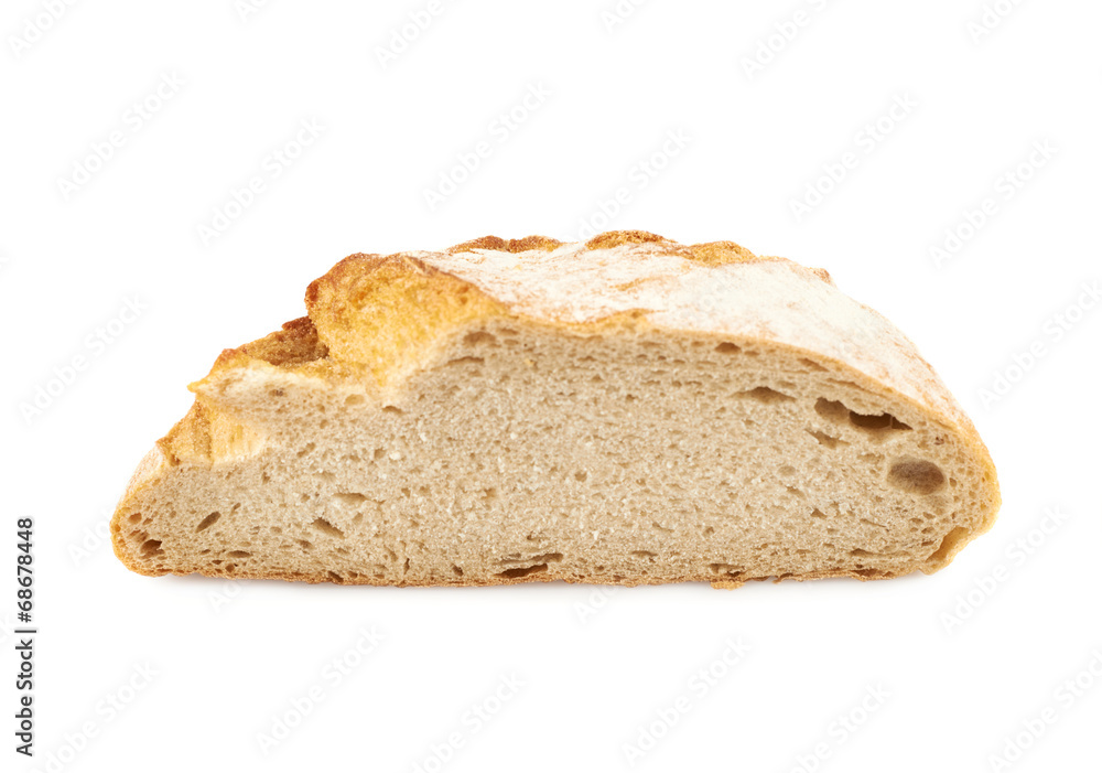 Sliced loaf of bread