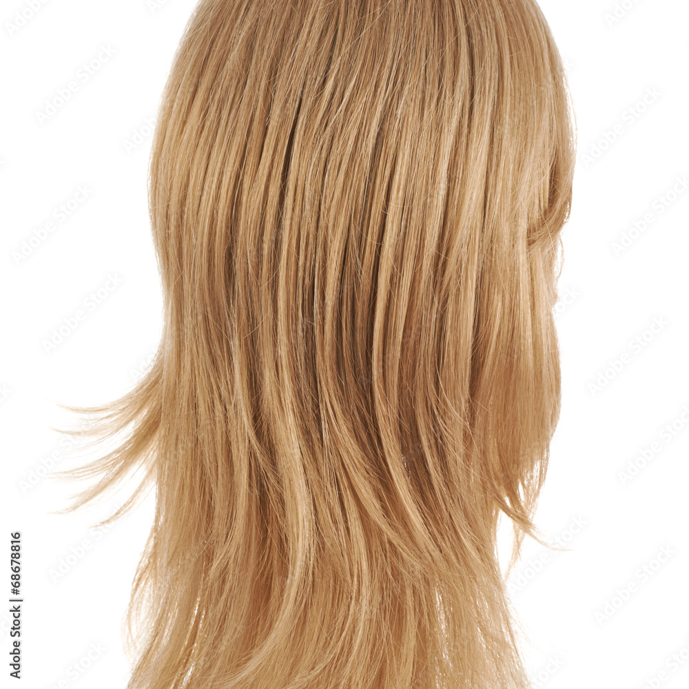 Hair fragment over the white Hair fragment over the white