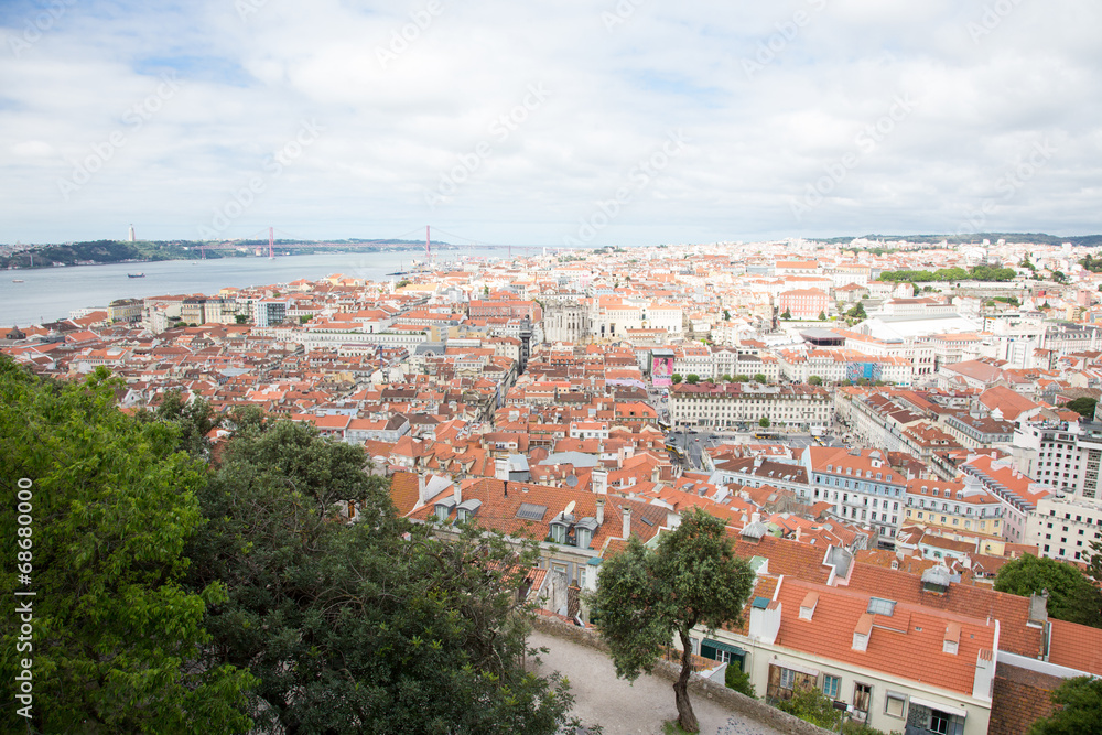 Vue de Lisbonne depuis le Castelo de Sao Jorge