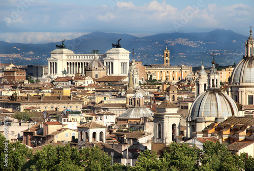 Beautiful panorama of Roma, Italy © Tanouchka