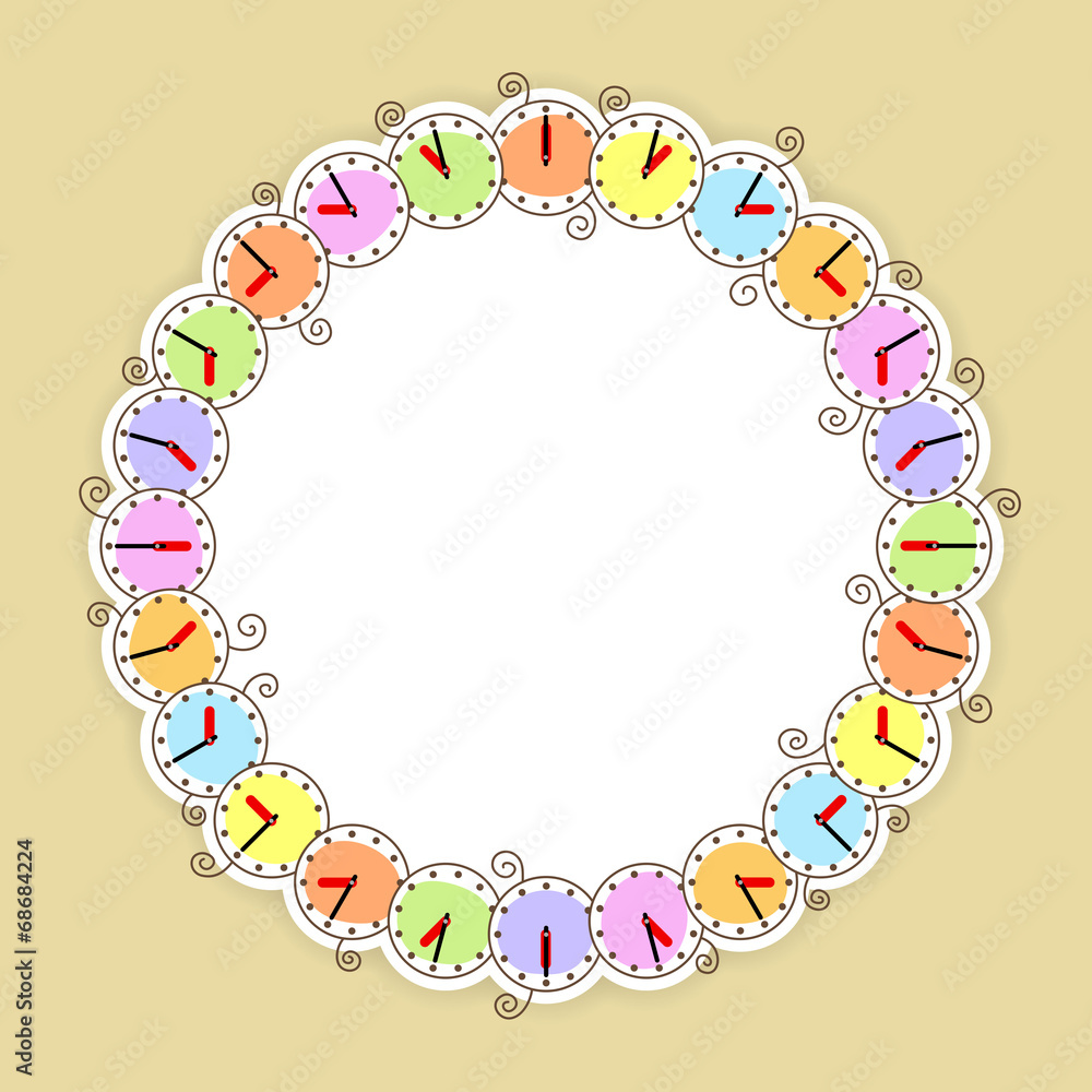 Background with clocks Background with clocks
