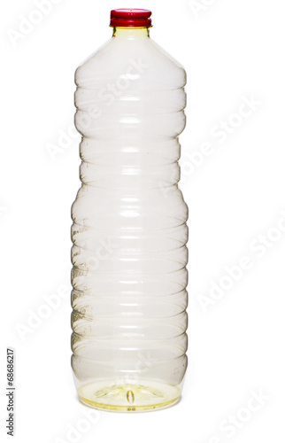 Fototapeta Naklejka Na Ścianę i Meble -  empty plastic bottle of vegetable oil