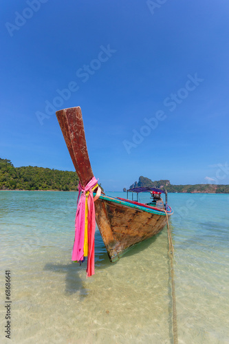 Boat in Phi Phi island Thailand