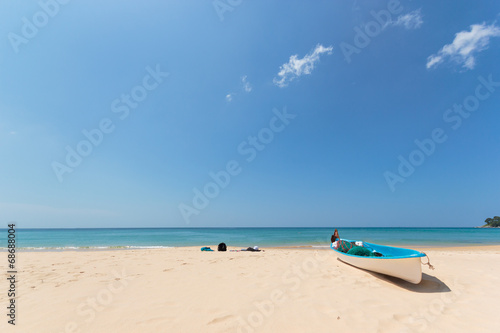 Paradisiac beach of Patong  Koh Phuket