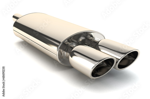фотографія Chrome exhaust pipe