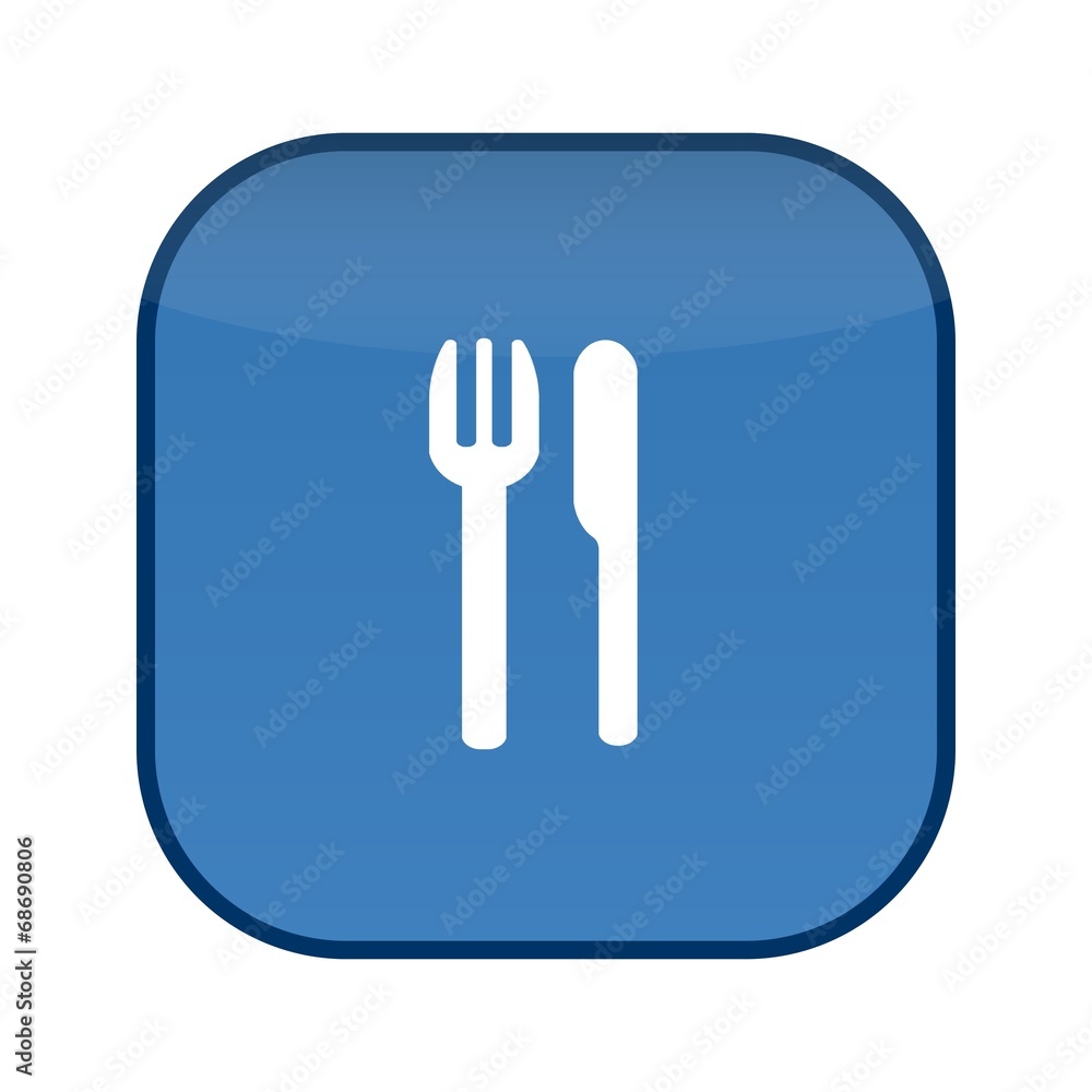 Couverts sur un bouton Couverts sur un bouton