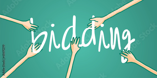 Bidders participating on a bidding