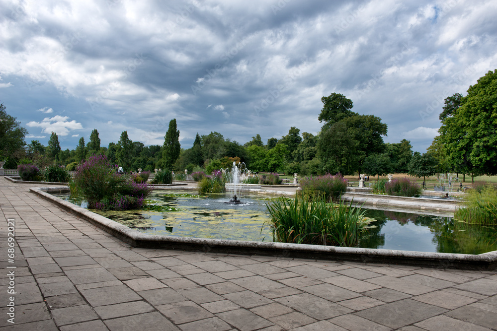 The Italian Gardens at Hyde Park in London The Italian Gardens at Hyde Park in London