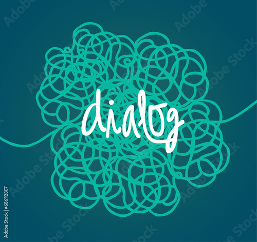 Abstract dialog illustration
