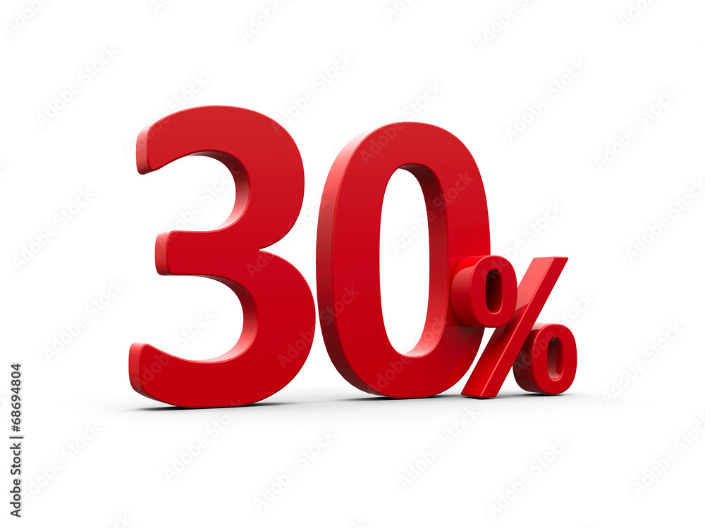 Red thirty percent Red thirty percent