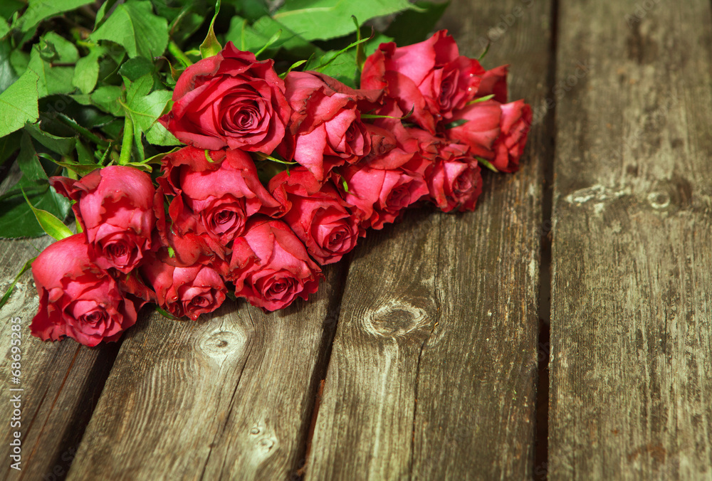 Romantic background with red roses Romantic background with red roses