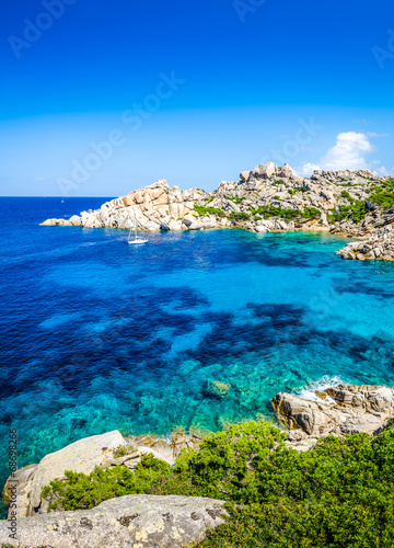 Beautiful rocky ocean bay with turqouise water © Martin M303
