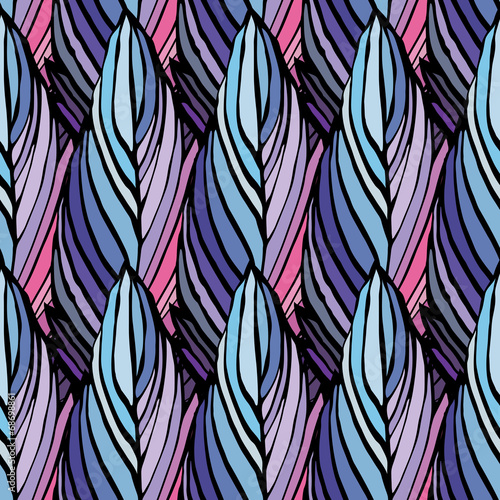 Feather seamless pattern