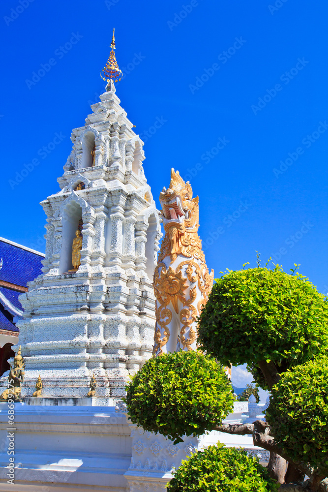 Pagoda at Wat Ban Den in Maetang, Chiangmai of Thailand