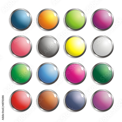 Free Download Set of 3D web buttons vector - GFXLoad