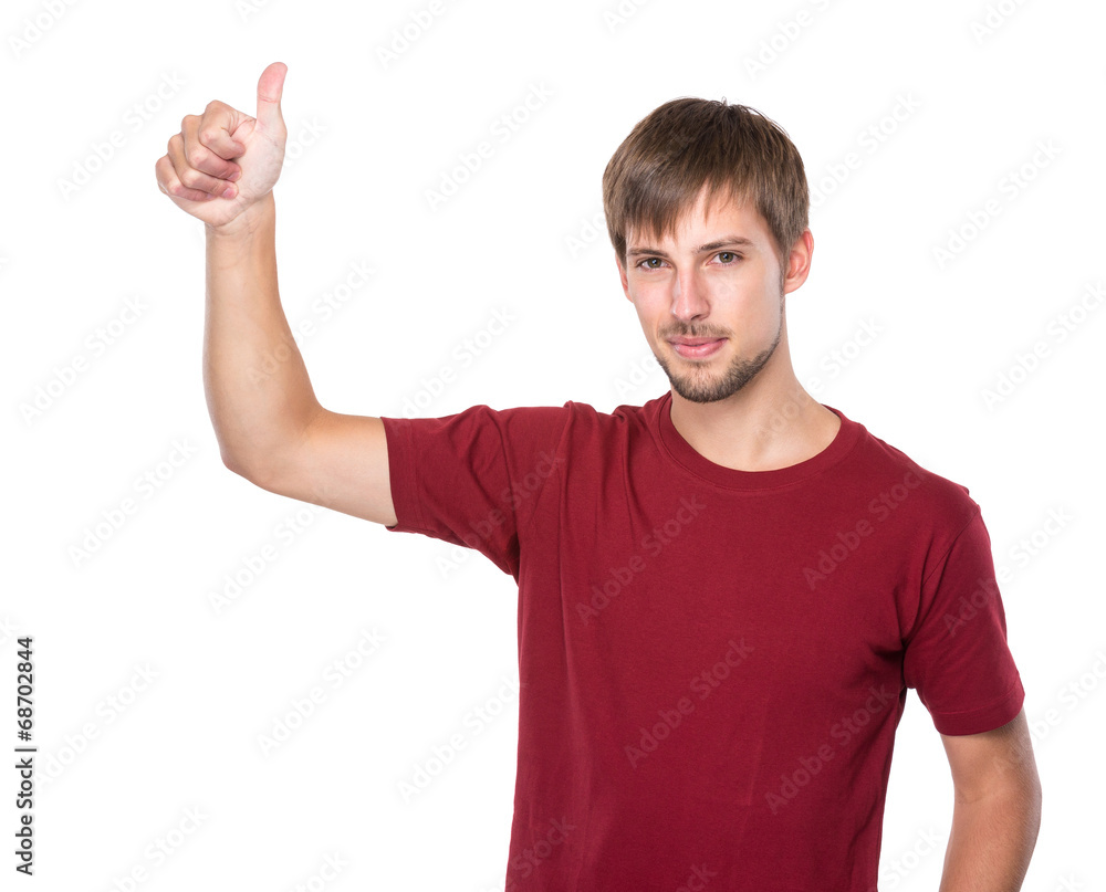 Man with thumb up Man with thumb up