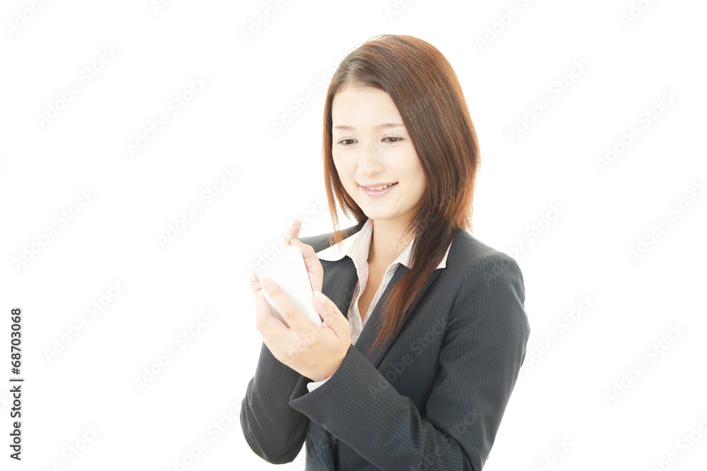 笑顔のOL 笑顔のOL