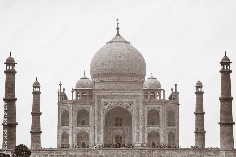 Sepia Taj Mahal, Agra, Uttar Pradesh, India