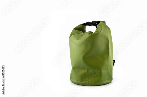 Waterproof bag isolated on white