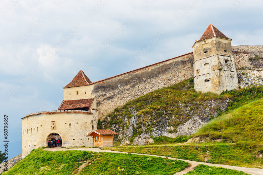 Medieval fortress in Rasnov, Transylvania, Romania Medieval fortress in Rasnov, Transylvania, Romania