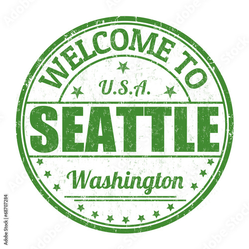 Welcome to Seattle stamp