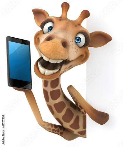 Fun giraffe