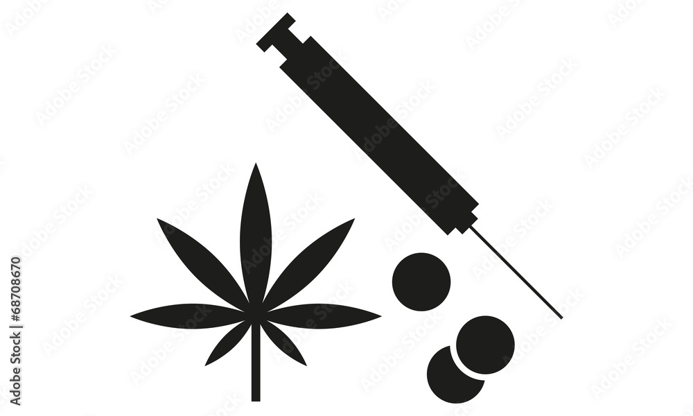 Drogen Bilder Zum Ausdrucken: Flache Icons Drogen Gesetzt Vektorillustration Stock Vektor Art Und