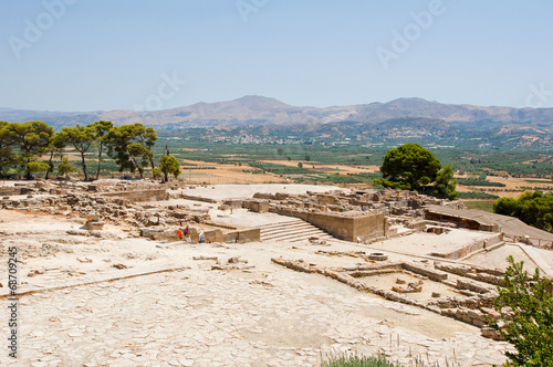 View of Phaistos. Creete, Greece.