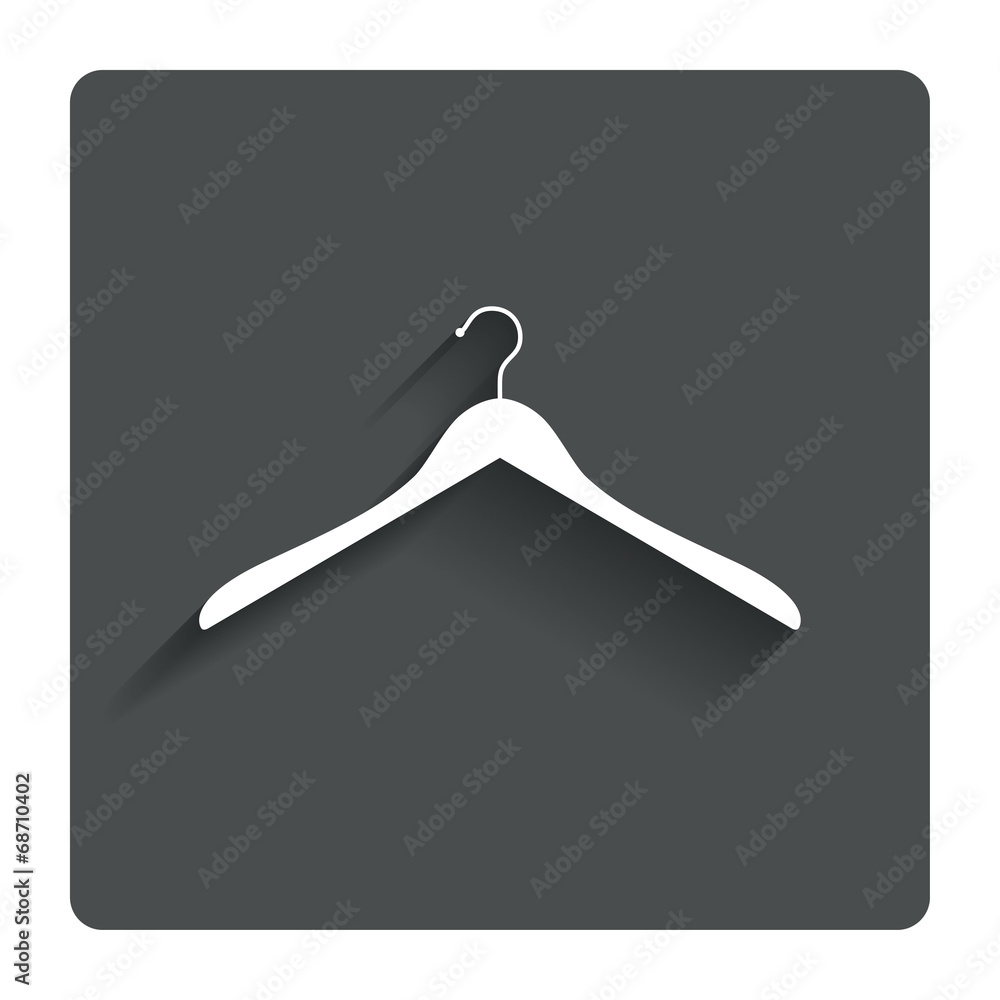 Hanger sign icon. Cloakroom symbol. Hanger sign icon. Cloakroom symbol.