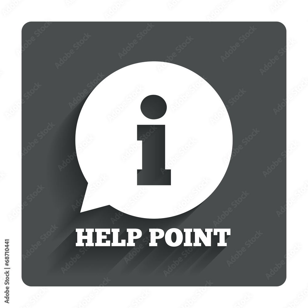 Help point sign icon. Information symbol. Help point sign icon. Information symbol.