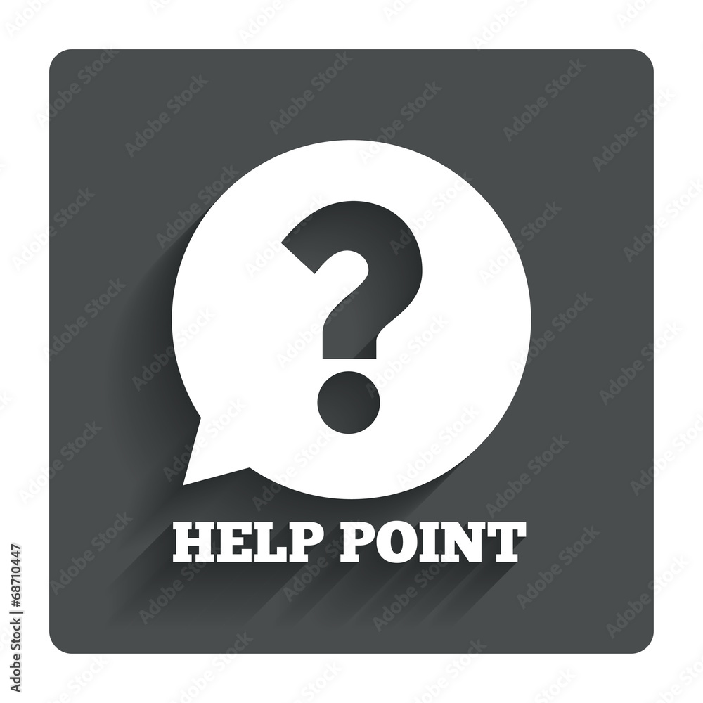 Help point sign icon. Question symbol. Help point sign icon. Question symbol.