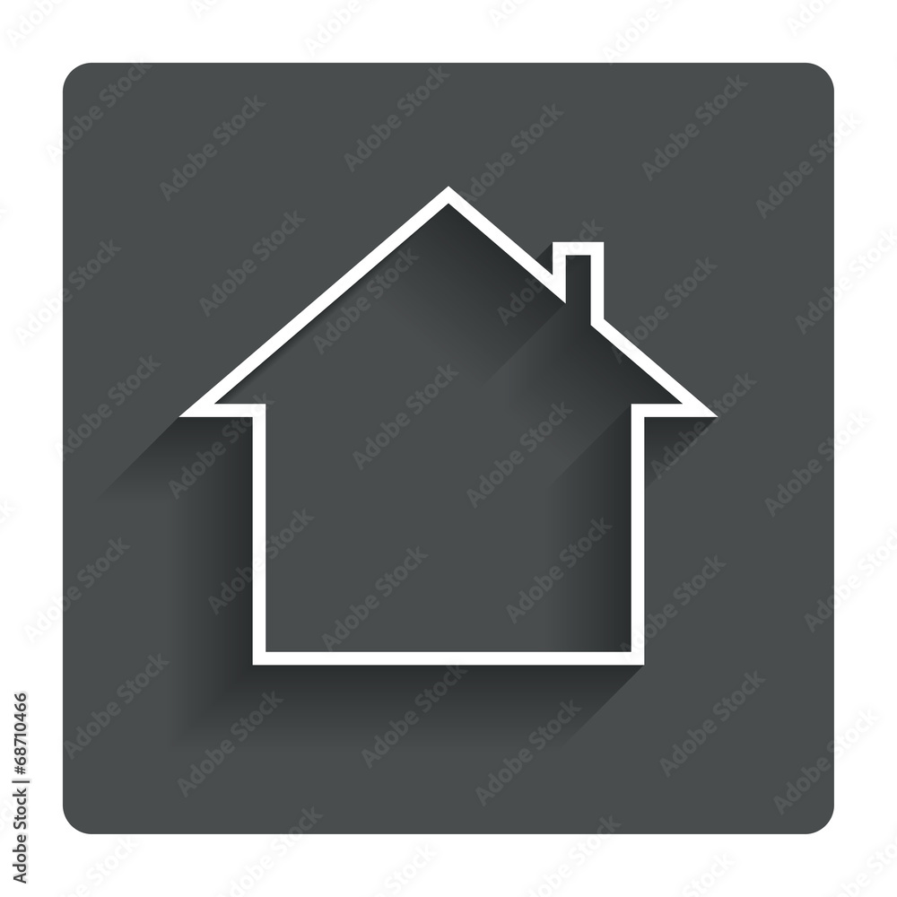 Home sign icon. Main page button. Navigation