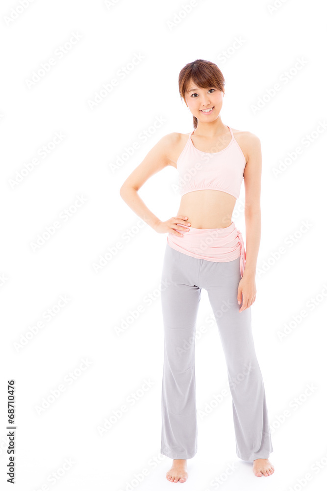 attractive asian woman exercise image attractive asian woman exercise image